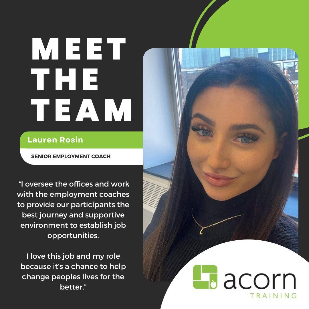 This #MeetTheTeamMonday, we’re highlighting Lauren, one of our Senior Employment Coaches.

In her role, Lauren helps our employment coaches make sure participants get the right support on their journey to finding meaningful work 🤝

#meettheteam #seniorcoach #employment