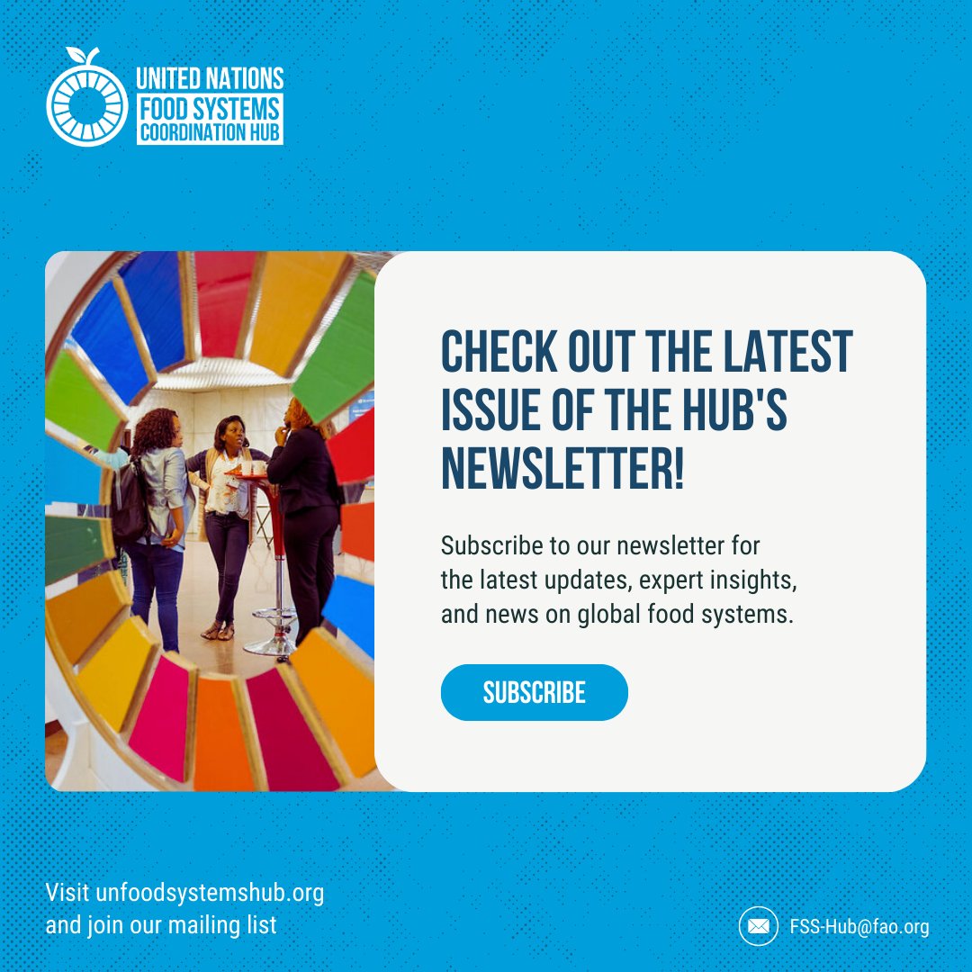 📬 Our August newsletter is out!

🗓️ From Addis to the regions: #UNFSS2025 momentum continues at Asia-Pacific’s #APENVFORUM &amp; Africa’s #AFSForum2025
📘 New publication: Implementing National Food Systems Pathways – Emerging Practices
📰 In the Press: Op-eds by Stefanos Fotiou &amp;