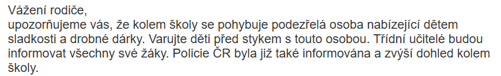 Jakou zprávu chcete dostat, když se nemůžete dovolat svému synkovi, který má opět vypnutý mobil?
Už jsem ho dohnala, ale sakra. Vážně jsem si trochu myslela, že tohle je městská legenda, něco jako bubák na děti, aby se nabivily s cizími lidmi.