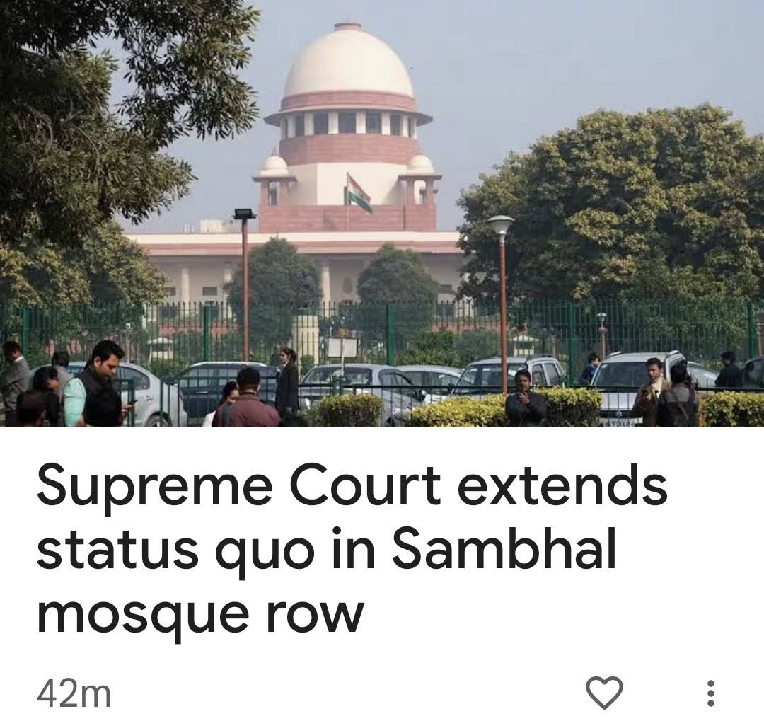 Despite the truth revealed in the Survey Report confirming that the Sambhal Mosque is actually a Hindu Temple, the foolish Hindu Administration shows itself to be weak, cowardly and indifferent to the sentiments of Hindus  for 833 years.🚩🇮🇳