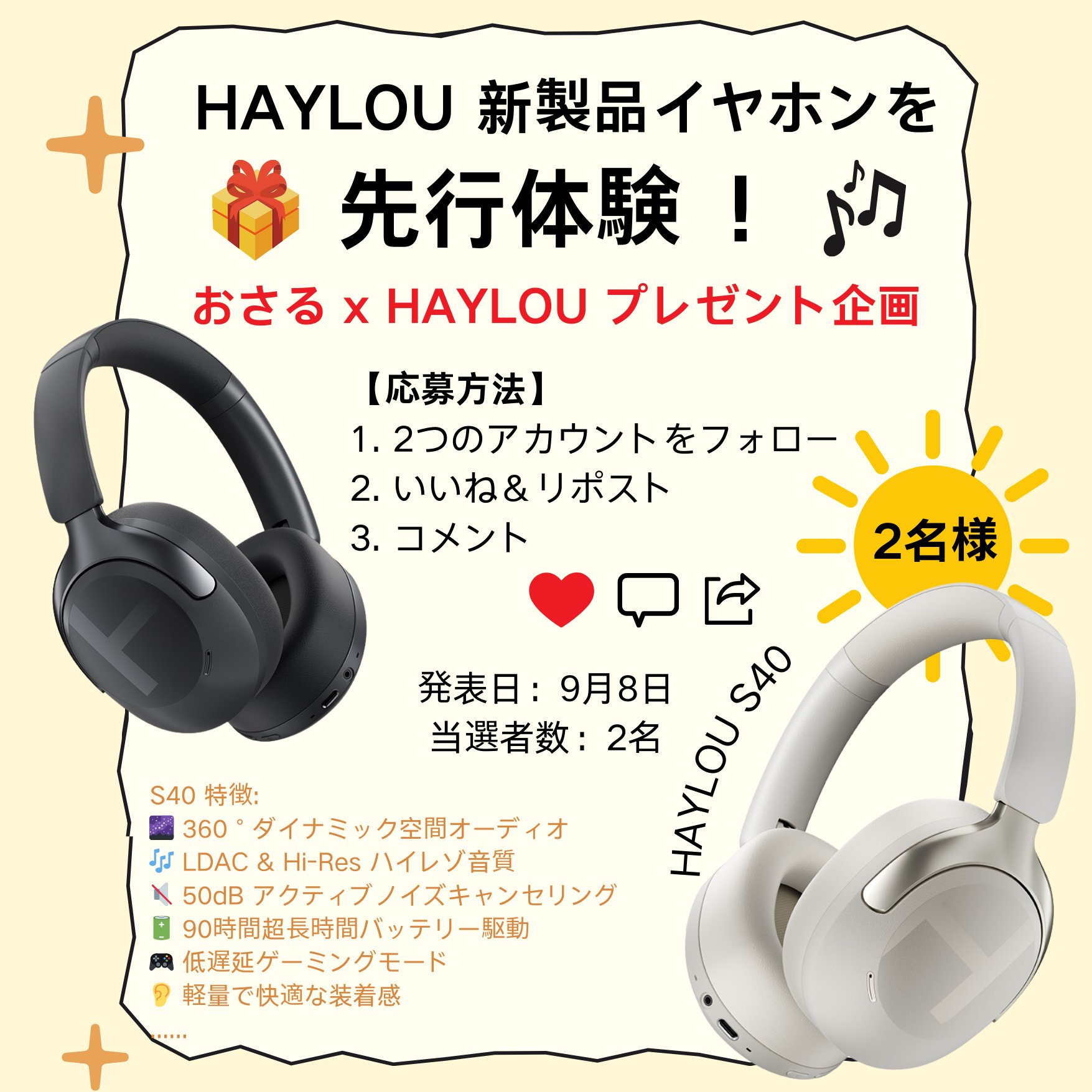 新 Xiaomi Haylou ハイブリッド型 ワイヤレスヘッドホン 新 Xiaomi Haylou ハイブリッド型 ワイヤレスヘッドホン