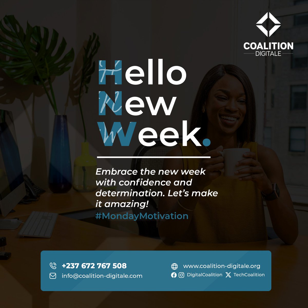 Digital Coalition (@techcoalition) on Twitter photo #MondayGlow  🌟
Take every challenge as an opportunity to learn, grow, and find joy, even in the midst of the storms. 💃
#DigitalCoalition
#CoalitionDigitale #MondayGlow  🌟
Take every challenge as an opportunity to learn, grow, and find joy, even in the midst of the storms. 💃
#DigitalCoalition
#CoalitionDigitale
