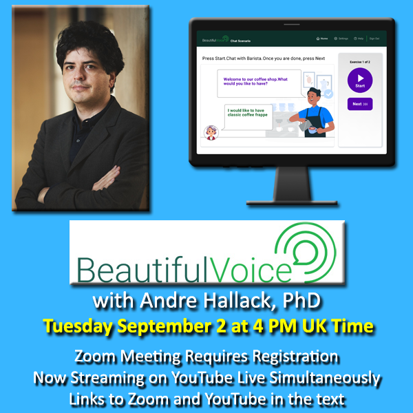 Excited to be presenting Beautiful Voice for the brilliant Stroke Buddies group. Register here if you would like to join and discuss speech and language therapy for stroke survivors: us06web.zoom.us/meeting/regist…