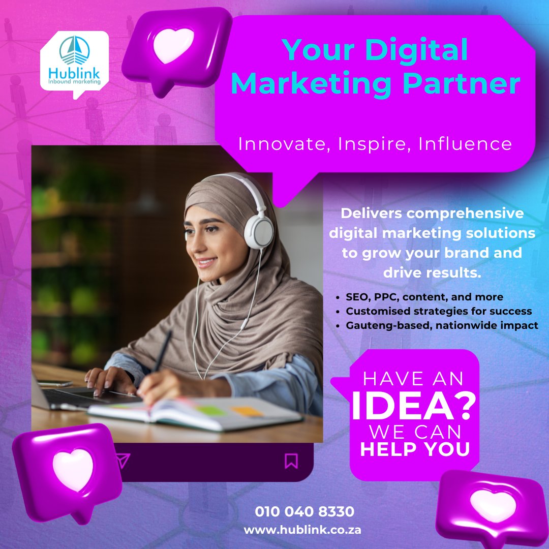 Hublink0603's tweet image. Drive sales with Hublink’s PPC campaigns! 📷 Our certified experts optimize every click for maximum results. Let’s grow your business! 📷
📷 marketing@hublink.co.za
Call us: 010 040 8330
Or visitus: hublink.co.za/google-ads-pai…
#Hublink #PPCAdvertising #DigitalSuccess #SouthAfrica