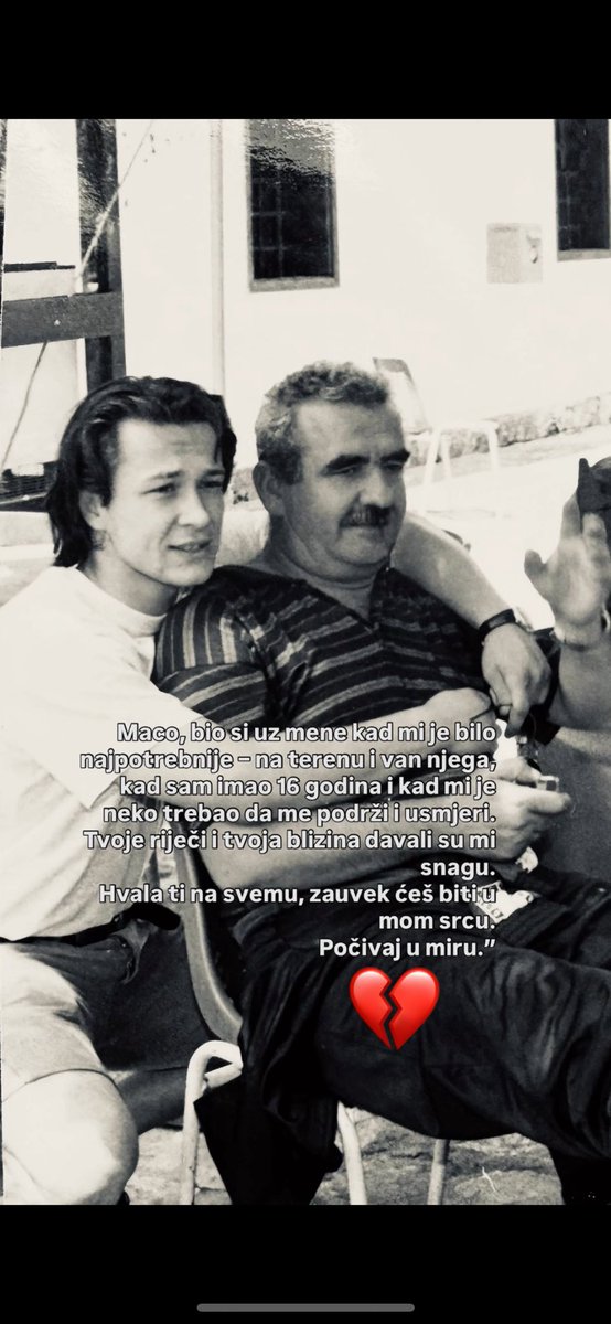 77Vanja's tweet photo. Nisi bio sam trener … Bio si oslonac, prijatelj, čovjek!!! Počivaj u miru … https://t.co/PVXiJ9AvZp