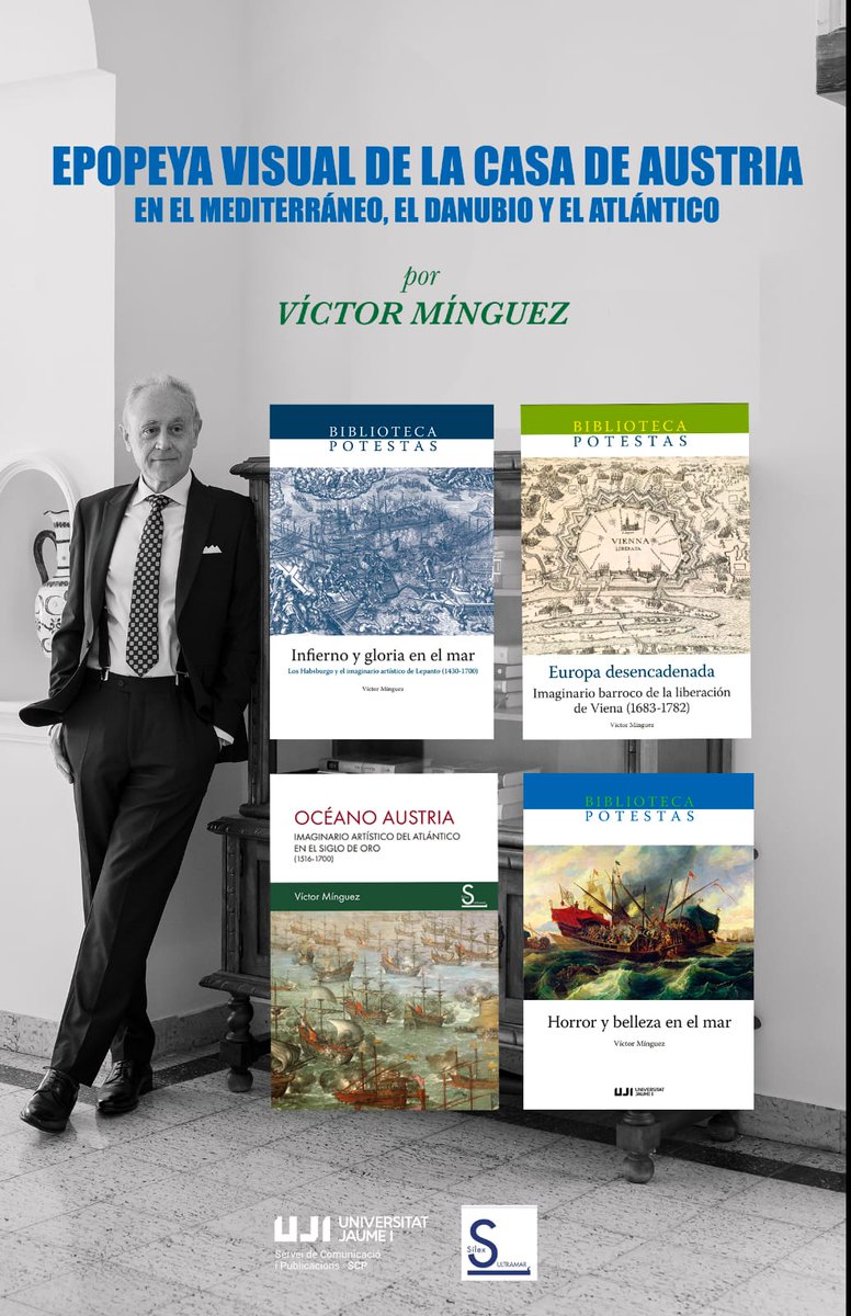 📢 Novedad editorial:

📖 𝙃𝙤𝙧𝙧𝙤𝙧 𝙮 𝙗𝙚𝙡𝙡𝙚𝙯𝙖 𝙚𝙣 𝙚𝙡 𝙢𝙖𝙧. 

Este nuevo volumen se integra en la colección dedicada al imaginario artístico bélico. En él, Víctor Mínguez analiza magistralmente la cultura visual en torno a la guerra marítima en la Edad Moderna.