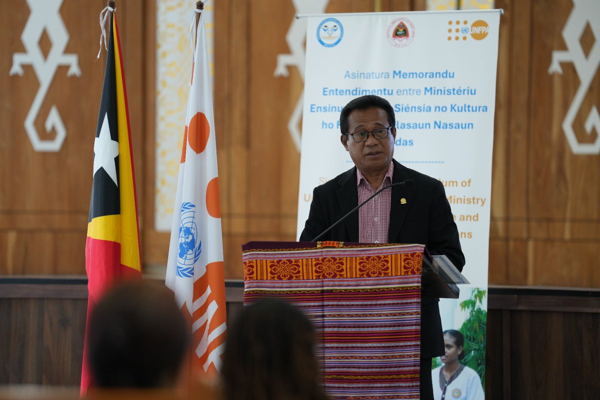 Landmark step for #maternal and #newborn health in Timor-Leste!
<a href="/UNFPA/">UNFPA</a> and the Ministry of Higher Education, Science &amp; Culture signed a MoU to strengthen #midwiferyeducation, ensuring skilled and compassionate care for every mother and child. 🌍🤝 #Midwifery #TimorLeste