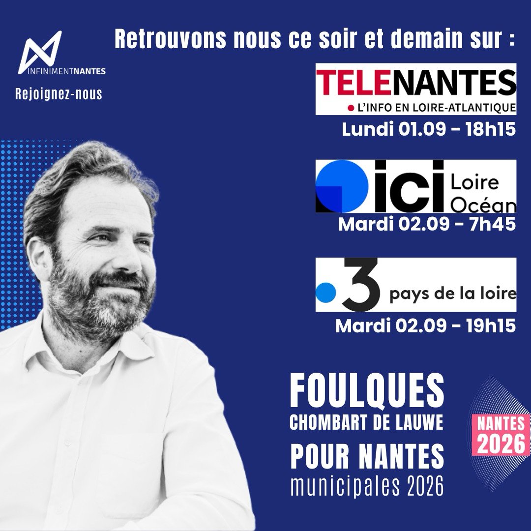 Après la victoire nette et sans bavure de notre candidat <a href="/Foulques44/">Foulques Chombart de Lauwe</a> à la la primaire, le temps du rassemblement et de l'action collective et venue.
#Nantes26 #Foulques26