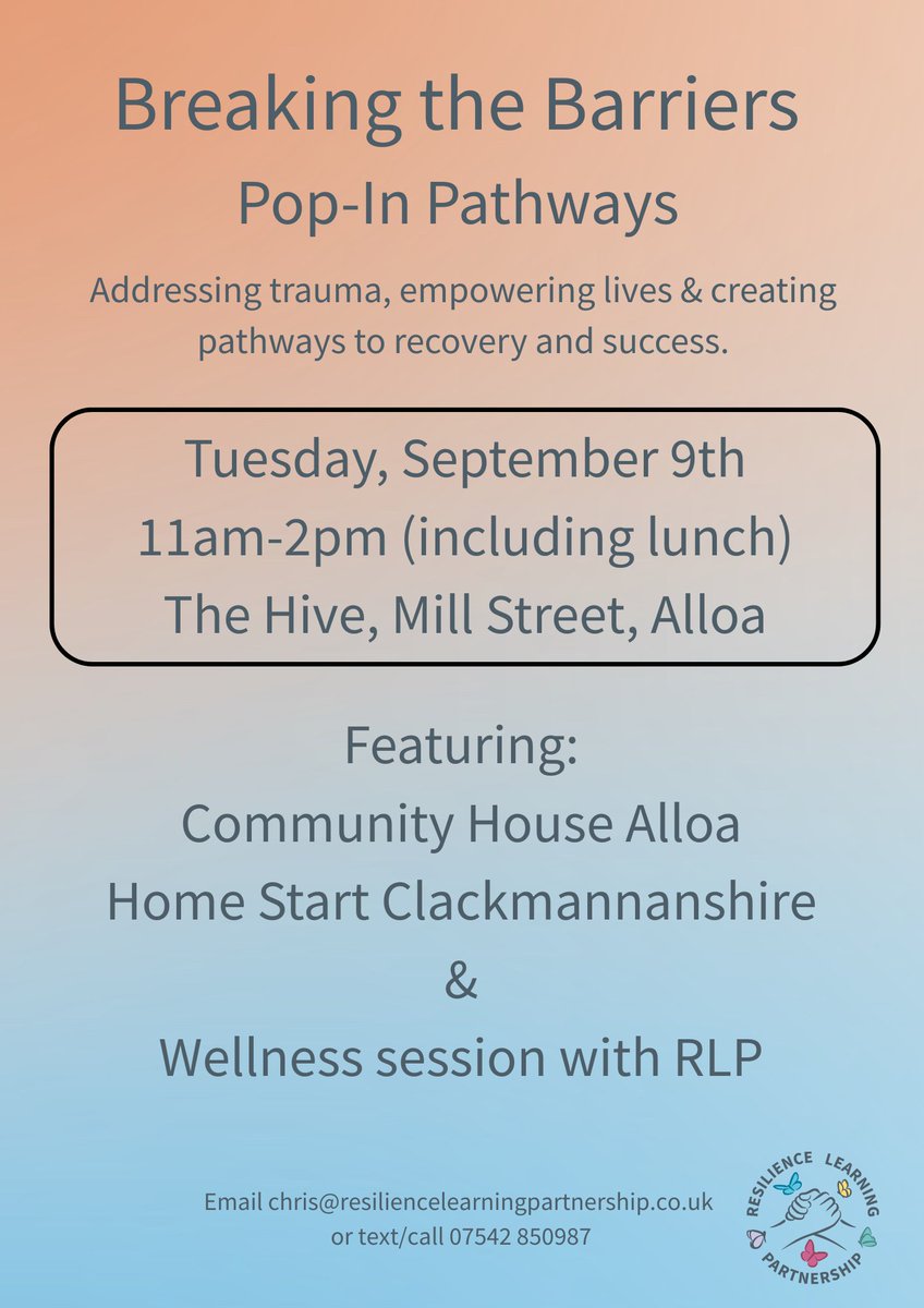 We are loving getting out into the community with our pop-in events. They are free, welcoming, informative and include lunch 🥪☕️🍪
Next one is Tuesday 9th September at The Hive 🐝 on Mill Street.