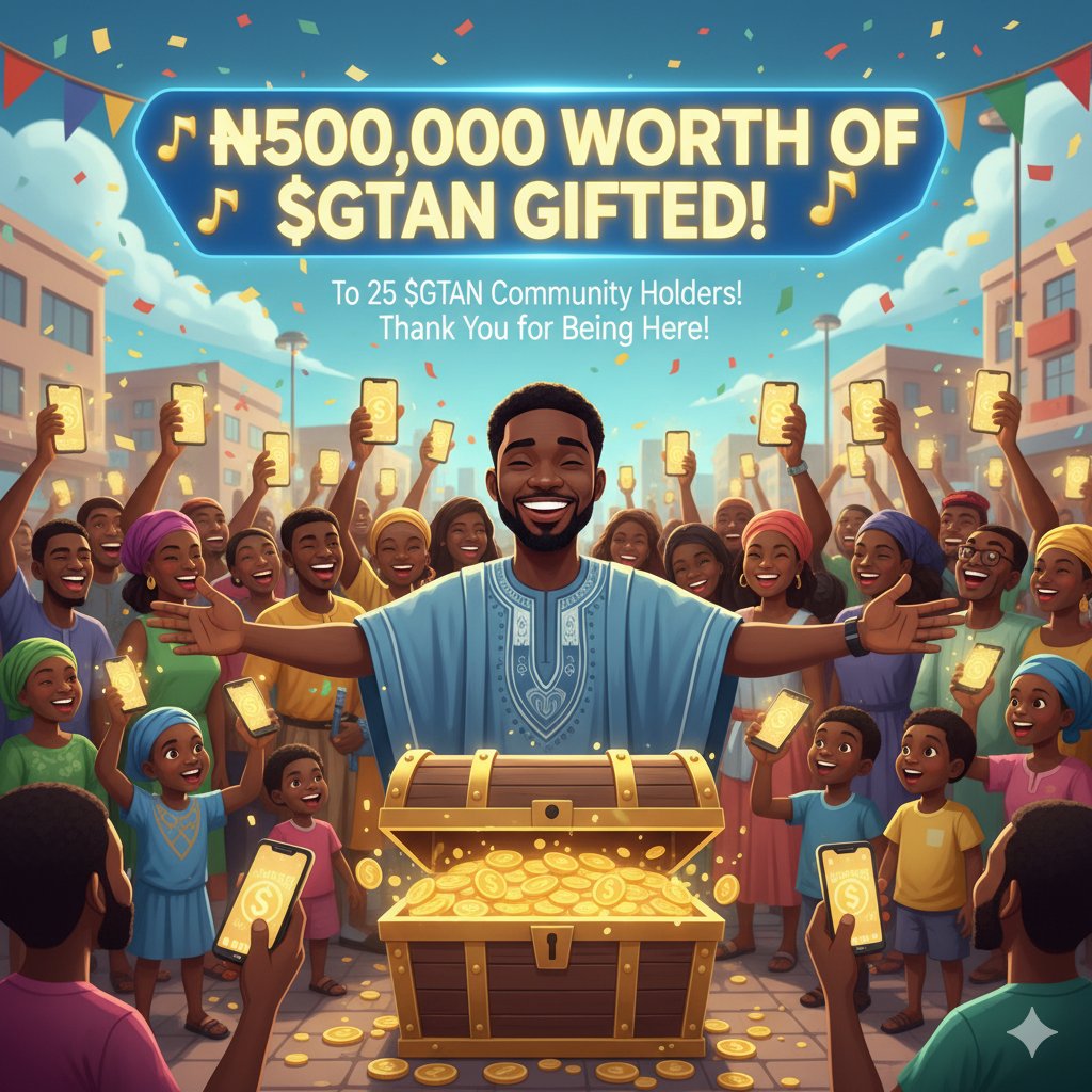 PhtEmmanuelO's tweet photo. ₦500,000 ($330) worth of $GTAN has been successfully given to 25 $GTAN community holders. It's was purely given by grace. You weren't asked to follow any page or make any tweet or retweet. #GRACE #CharityToken #GTAN.

Join the community: https://t.co/tqluqgzMKk https://t.co/0lLyQhjqlu