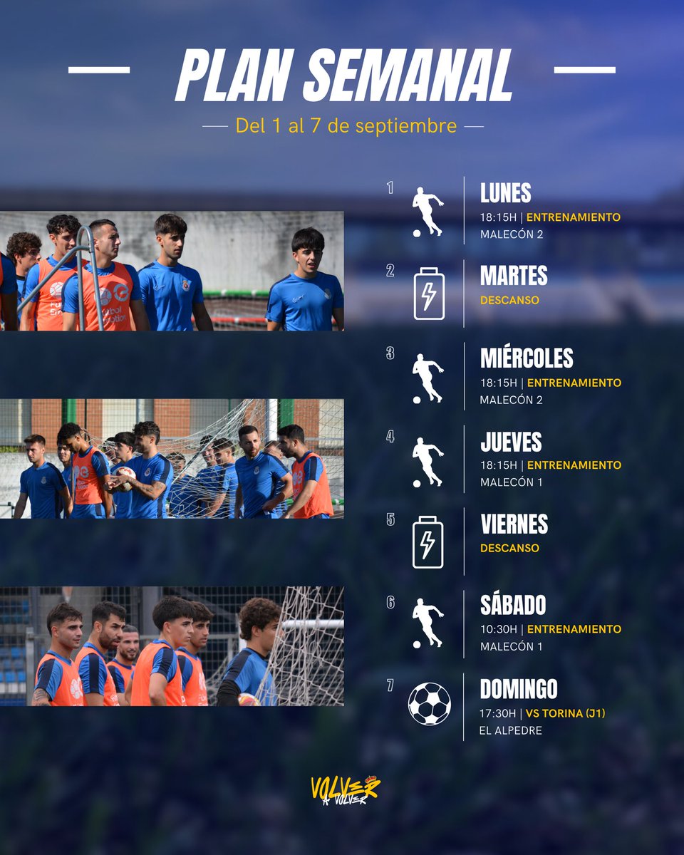 🗓️ PLAN SEMANAL | Vuelve septiembre y con él, el primer fin de semana de liga

#RSGimnástica #VolverAVolver