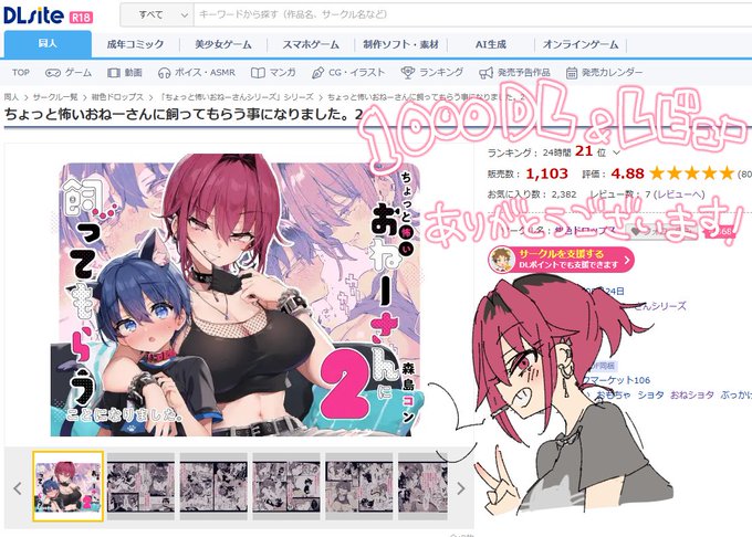 ご購入くださった方、レビュー書いてくださった方ありがとうございましたー ラストシーンについての嬉しいご感想が多くて心底ホッとしてます 大山チロルさんの声が聞こえてきたってレビューもあってうれしい