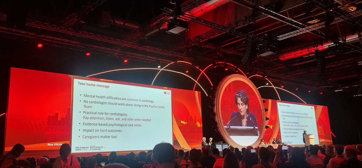 Svetlana Mosteoru (@smosteoru) on Twitter photo Mental health guidelines: mental health difficulties are common in cardiology but evidence - based psychological care works!
#ESCCongress2025
#MentalHealth
#CVDprevention
<a href="/PTBuketAkinci/">Buket Akıncı</a> Mental health guidelines: mental health difficulties are common in cardiology but evidence - based psychological care works!
#ESCCongress2025
#MentalHealth
#CVDprevention
<a href="/PTBuketAkinci/">Buket Akıncı</a>