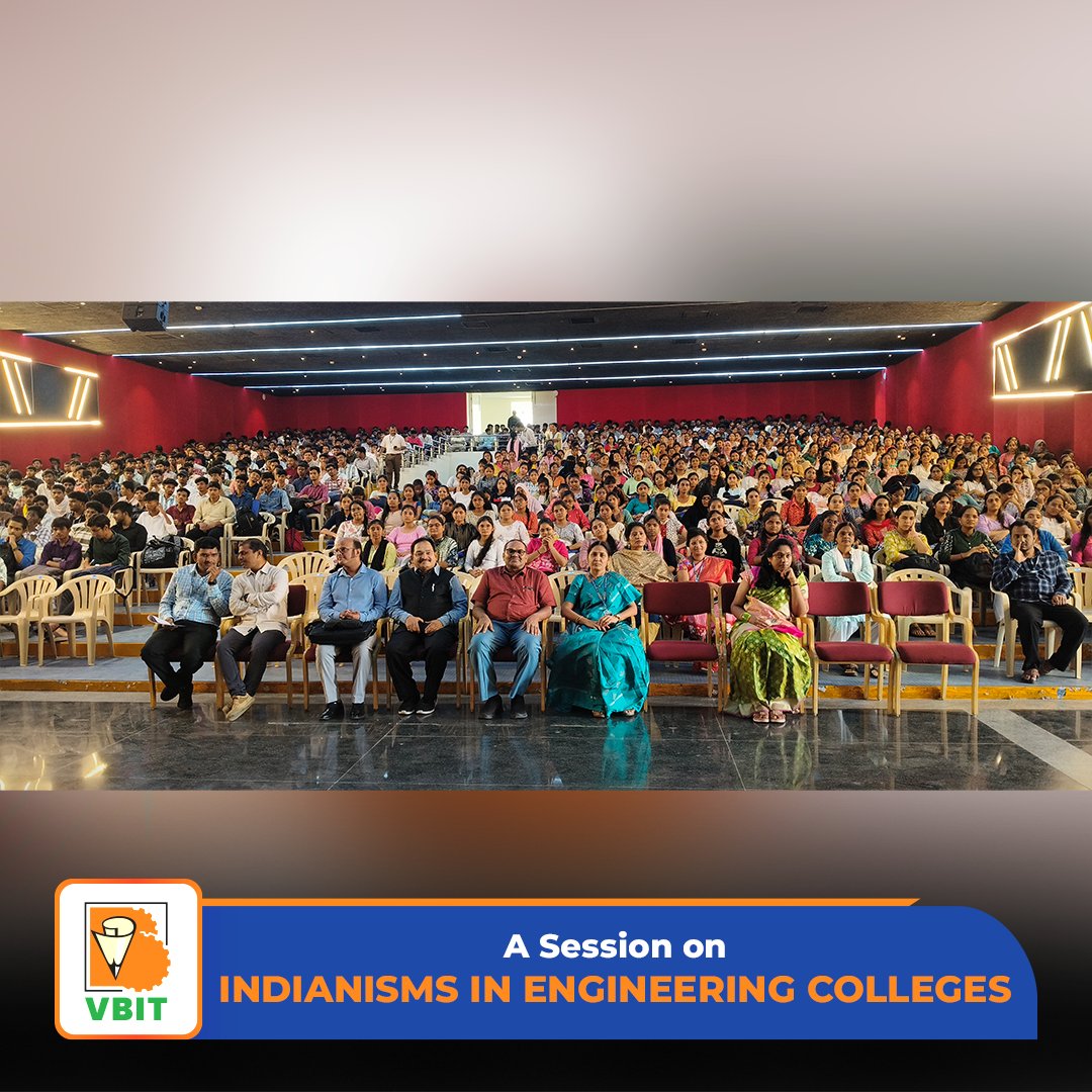 VBITHYD's tweet image. 📘Deeksharambh 2025 – Student Induction Programme (SIP)

On 30th August 2025, our I B.Tech students participated in an engaging session on “Indianisms in Engineering Colleges” led by Mr. G. Kiran Chandar.

#Deeksharambh2025 #VBIT #StudentInductionProgramme