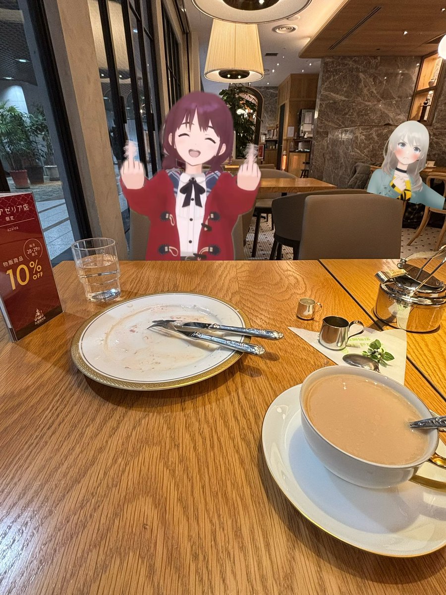 丸福珈琲店巡礼✨
ここはまさにガルクラの始まりの場所！アニメで仁菜ちゃんが座ってた席に自分も座れて、不思議な気持ちに…
そして今日コラボ解禁きちゃった！！めっちゃ楽しみ！！☕️
 #りなちょみて