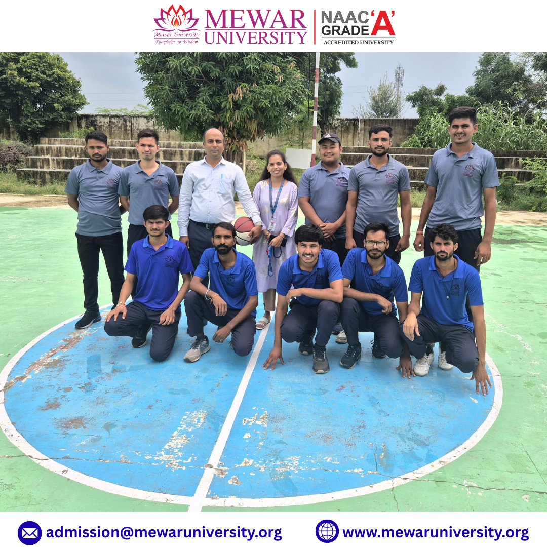 universitymewar's tweet photo. 🥇🥈🥉🏆#MewarUniversity, Gangrar, Chittorgarh, proudly celebrated #NationalSportsDay2025 on 29th August with great enthusiasm and energy.
#Sportsmanship #CampusLife #StudentAchievements #KnowledgeToWisdom #CulturalProgramme #Basketball #TableTennis #Chess #Carrom #Sports https://t.co/Ex29xYFgJU