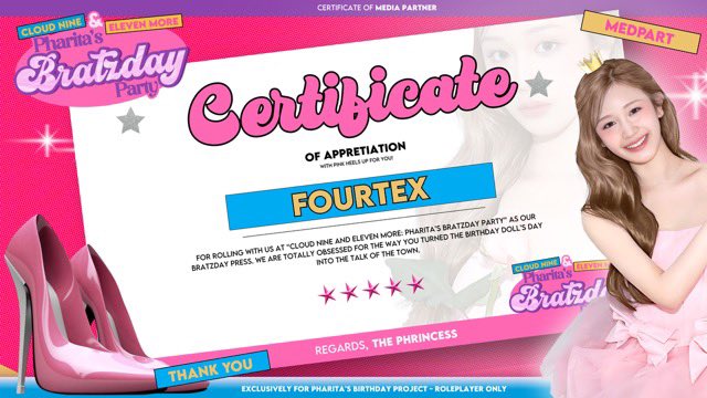 ofFourtex's tweet photo. We would like to express our sincere gratitude to @ThePhrincess for the opportunity to participate in this meaningful project. It has been an honor to be involved, and we truly appreciate the certificate we received. Congratulations on the project’s success! https://t.co/GbFXiLVtMf