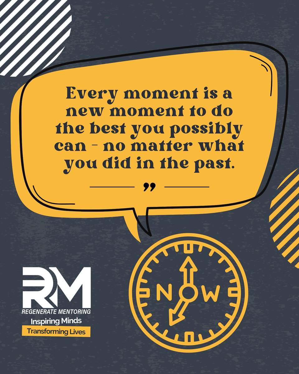 Every moment is a chance to begin again — and do your best.
What happened in the past doesn’t get to define what you do next. 💪 #GrowthMindset #MondayMotivation