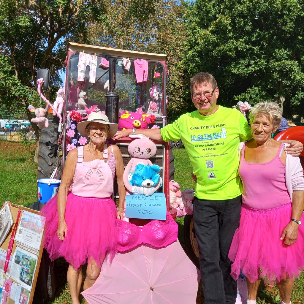Thanks once again to the #strumpshaw #trosh for this weekends fundraising for #beerpush and #pinkladiestractorrun raising awareness of #breastcancer  #testicularcancer we will announce the total later - but if you want to donate you can here: justgiving.com/fundraising/Be…