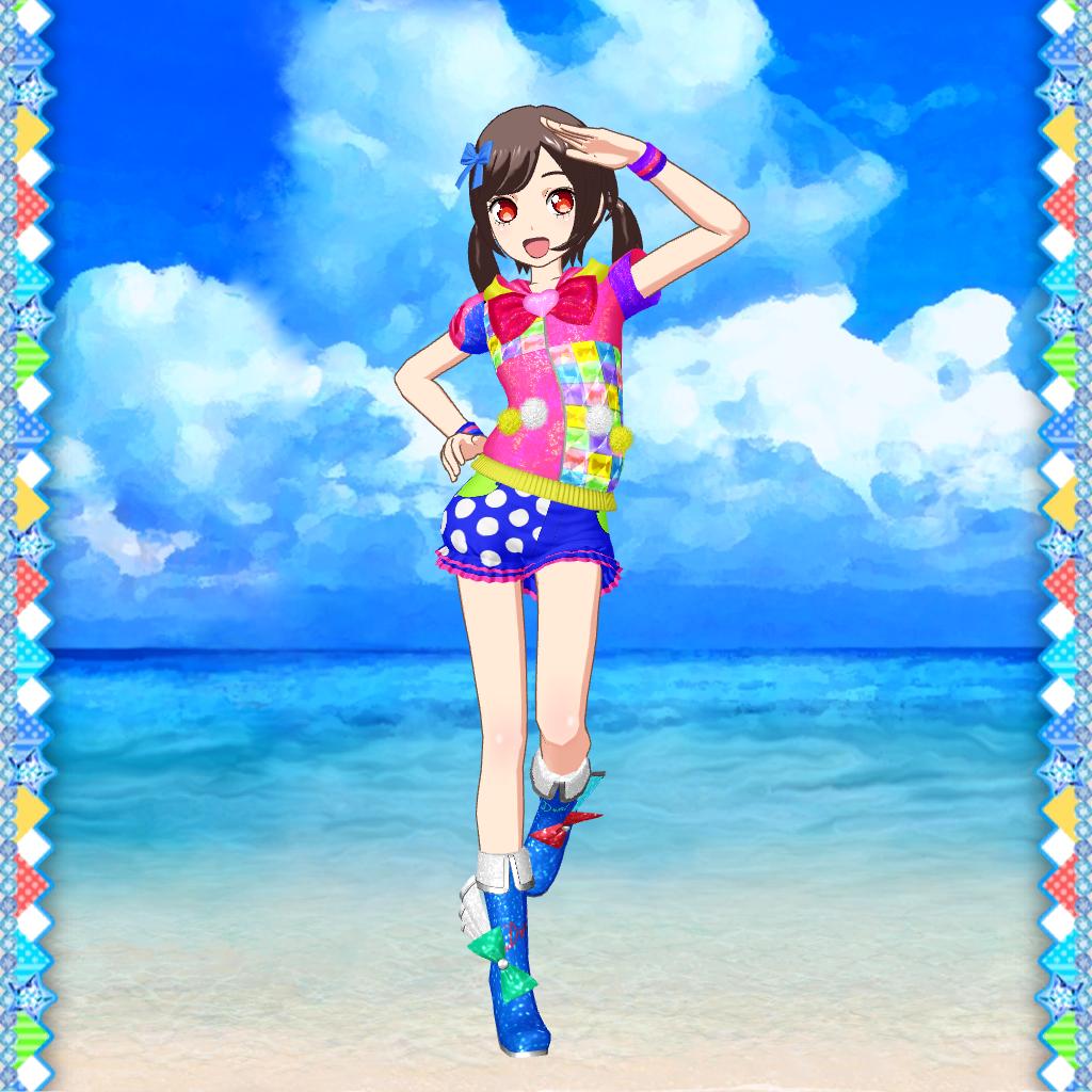 アドパラのミクコです🌫️🎀
「やんちゃガール」って感じ？

コーデの色合い変かな…