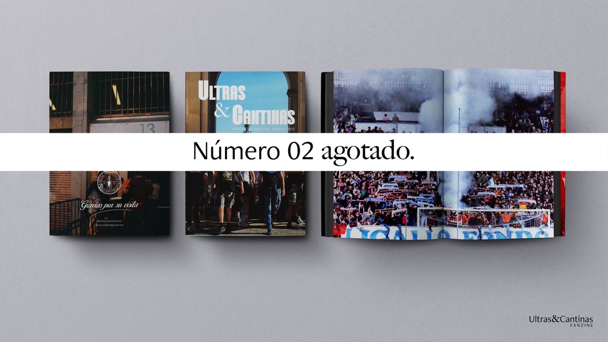 Orgullosamente agotados, y trabajando en el siguiente.
Nos vemos, como siempre, en la grada. 

#UltrasYCantinas #Ultras #Fanzine
