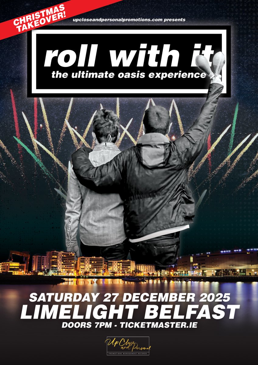 LimelightNI's tweet image. 📣 @rollwithitband - The Ultimate OASIS Experience return to The Limelight on Saturday 27th December! 🎸

✨ WIN TICKETS: Like, Reshare &amp;amp; Tag your gig buddies

Tickets on sale now from Ticketmaster.