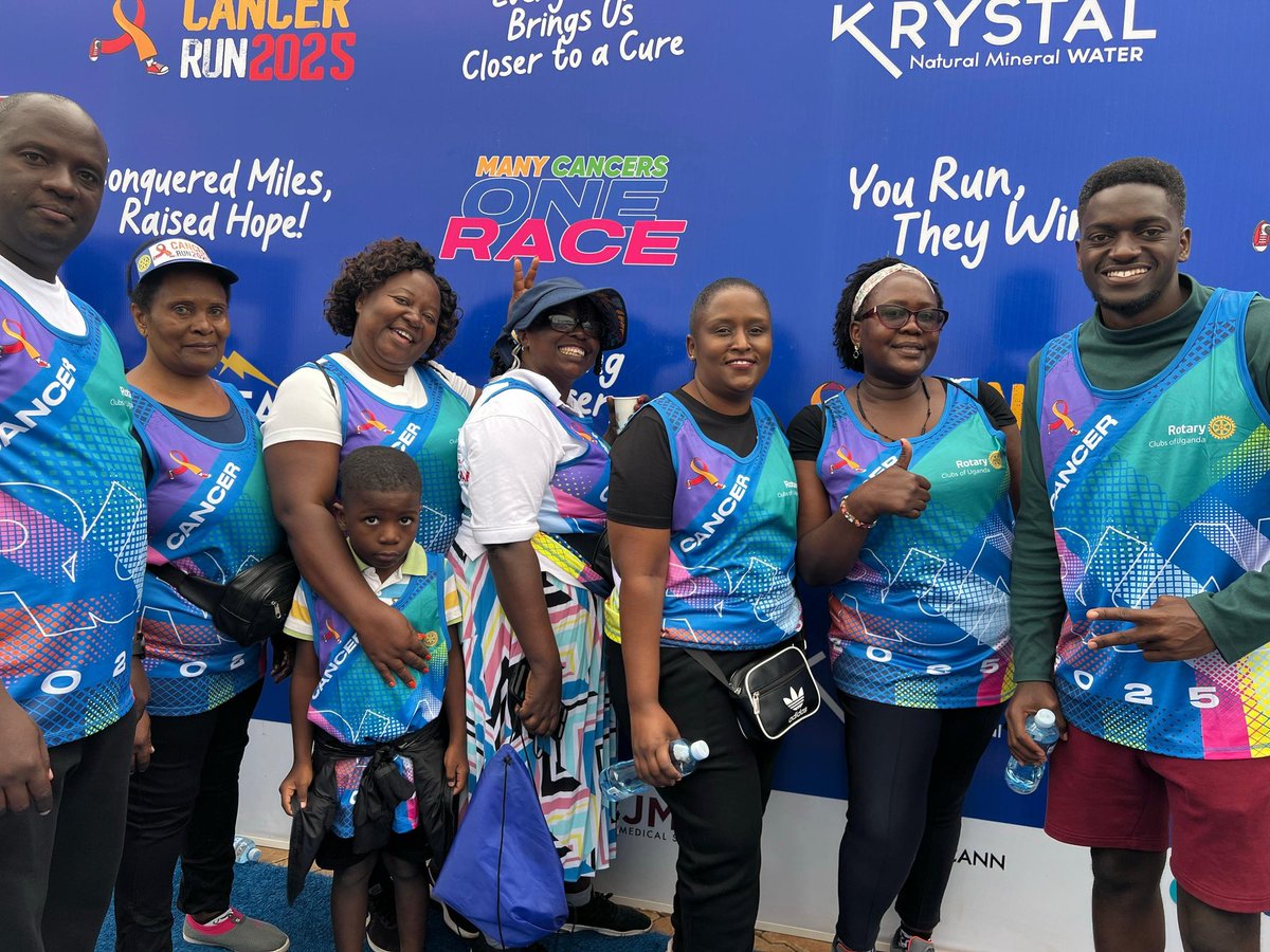 LungujjaRC's tweet photo. "THANK YOU! 🙏 To all RC Lungujja members who ran for a cause yesterday 31st August 2025 at Kololo Ceremonial Grounds! 💪🏽 "One Race, Many Cancers" 🌟 Your support will help save lives through cancer treatment. 🌈 Let's continue making a difference! 💕 #RC_Lungujja #CancerRun https://t.co/GIECjdfrP9