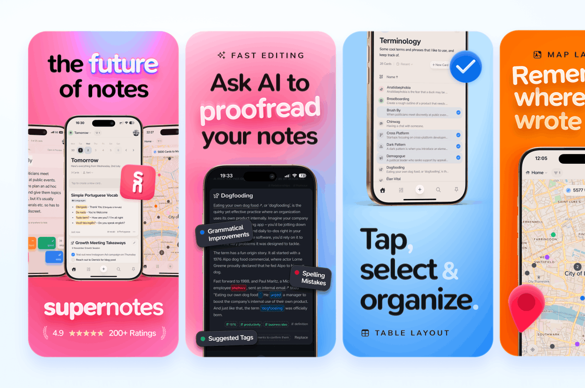 Hyped about our new App Store screenshots, designed by yours truly 📍