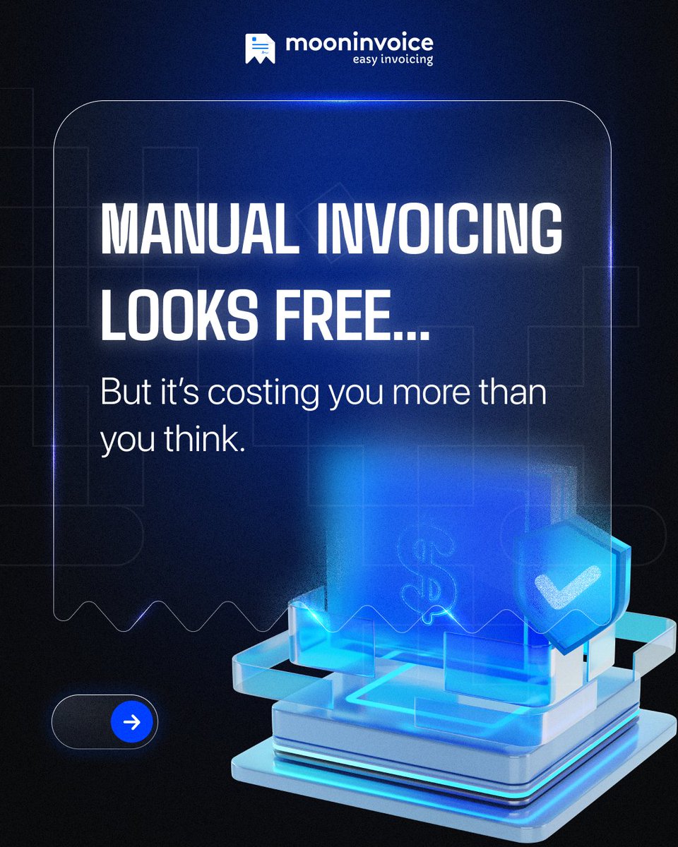 mooninvoice's tweet image. They say manual invoicing is “free” — but the lost hours, errors & stress cost more than you think.
With Moon Invoice, skip the hidden costs & focus on growth. 🚀
📲 Start your 7-day free trial (no card needed).
#MoonInvoice #InvoiceAutomation #BusinessGrowth