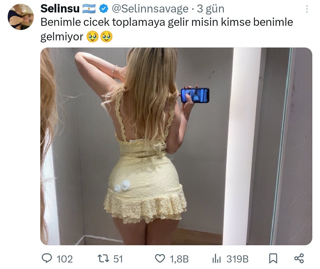 O esnada selinsunun twitler ;