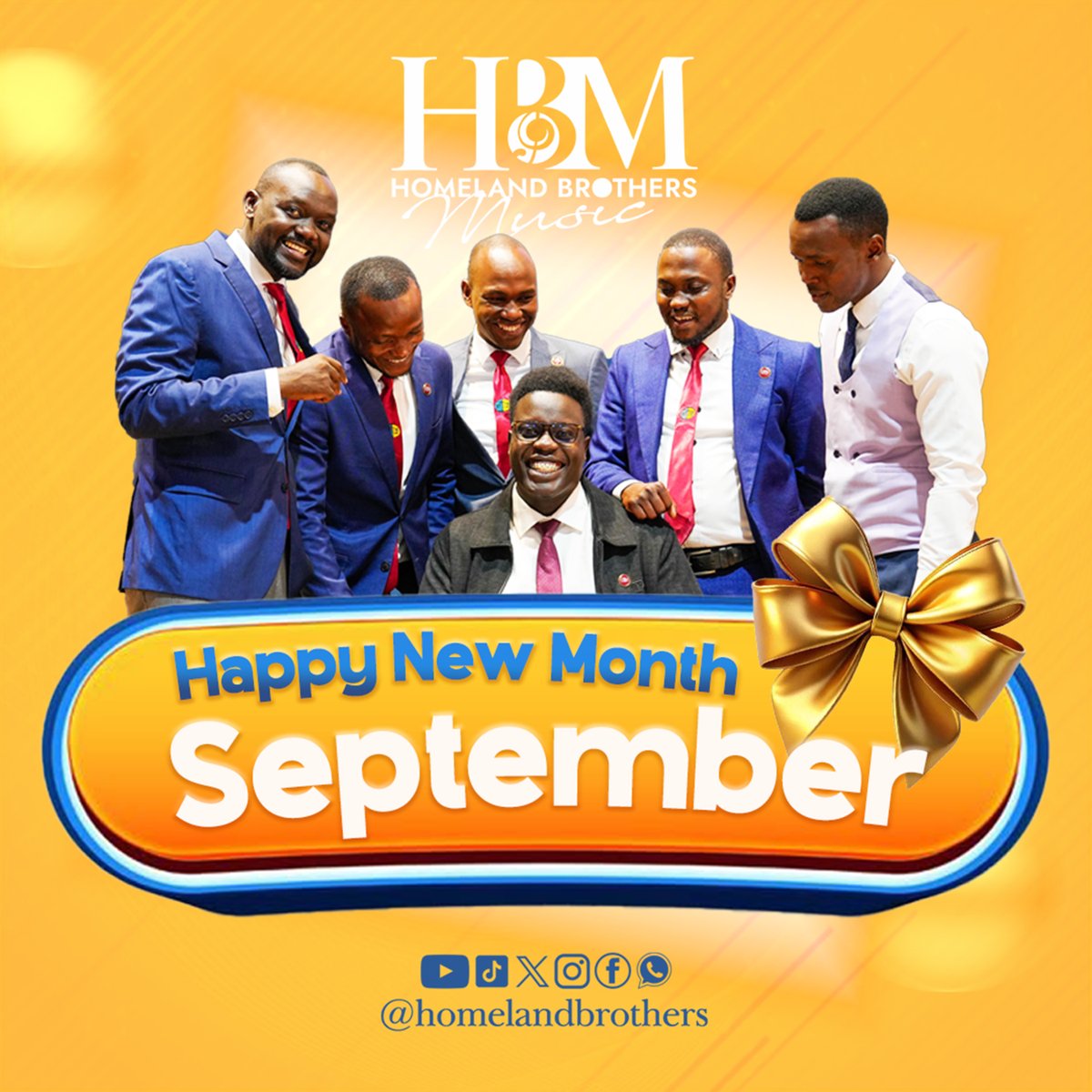 Wishing You a Happy New Month Fam!🤗
#homelandbrothers #NewMonthEnergy #September2025 
<a href="/sdakcc/">Kampala Central Seventh-day Adventist Church</a> <a href="/sdachurchbukoto/">SDA Church Bukoto</a> <a href="/Ndozire/">Junior Ndozire</a>