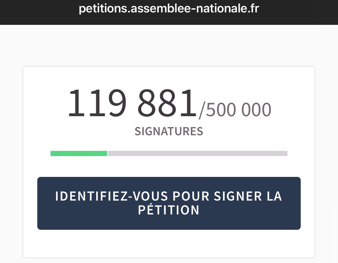 La pétition pour la destitution de Macron sur le site de l’Assemblee Nationale progresse à toute vitesse !
✅Bayrou sera viré le 8 septembre, Macron est fragilisé. Il faut pousser à fond la pétition -&gt; débat sur Macron dans les médias.

C’est le moment de signer et de RT 🙏