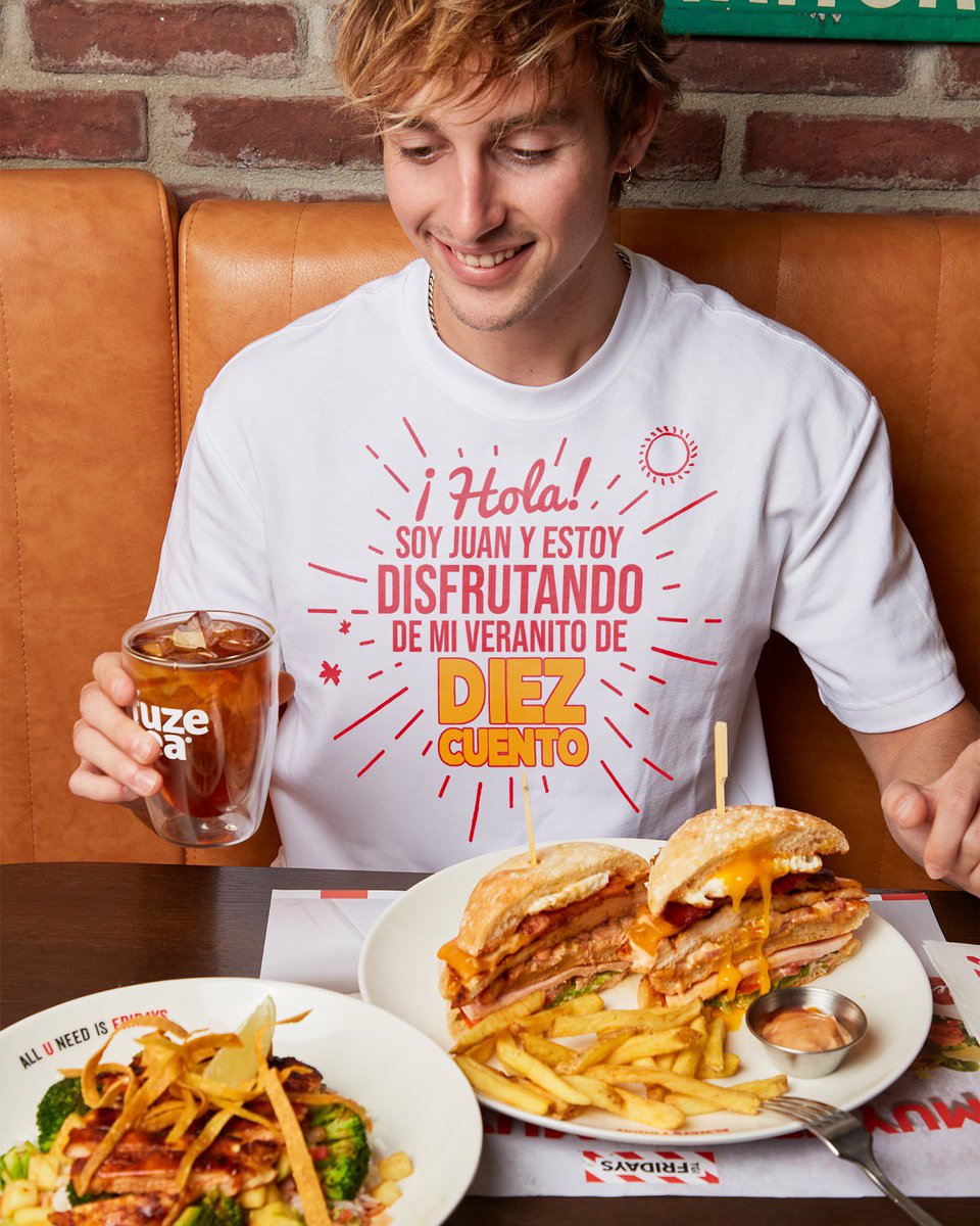 Míralo a él, qué salao’… ¡que se ha hecho hasta una camiseta!

Haz como Juan: descarga tu cupón* en nuestra bio y disfruta de tu Veranito de Diezcuento.

*10€ de descuento de domingo a jueves (consumo mínimo de 30€). ¡Tienes hasta el 7 de septiembre!