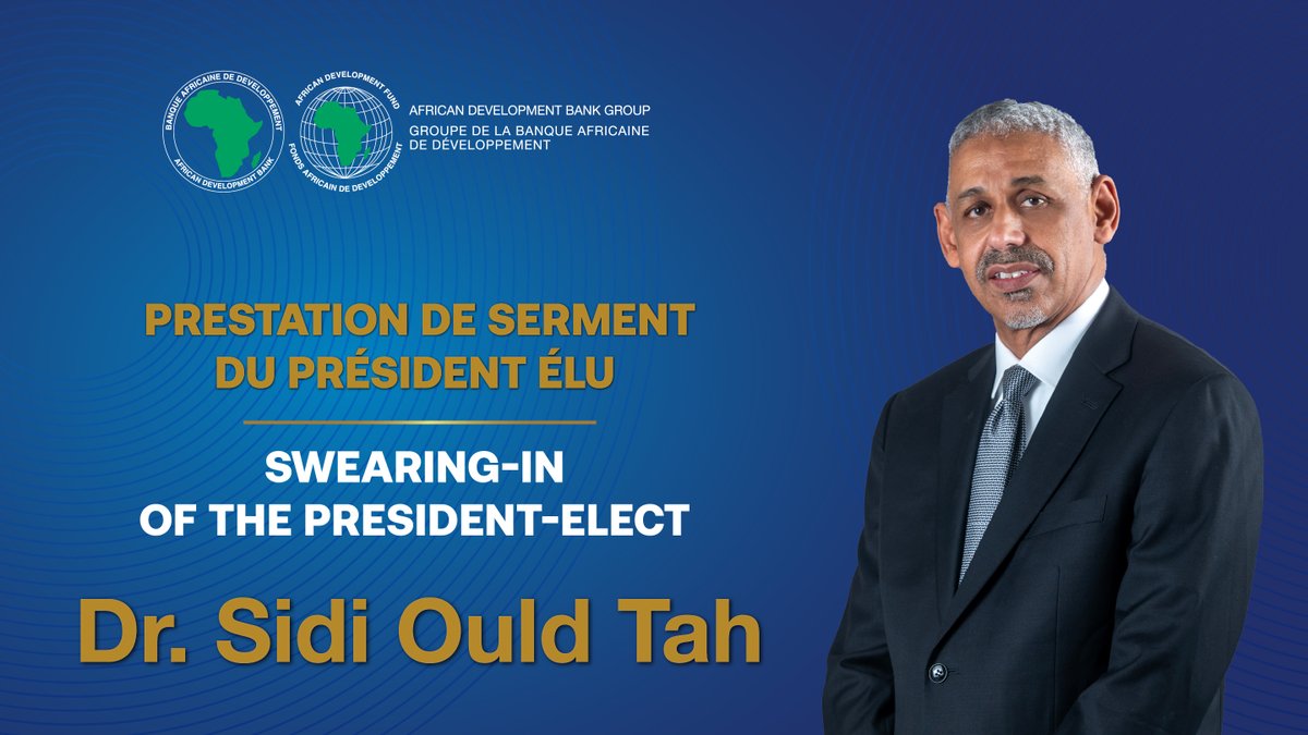 AfDB_Group's tweet image. LIVE: Swearing-in Ceremony of the 9th President of African Development Bank Group. 

▶️bit.ly/4oZd3kS (EN)  

▶️bit.ly/4ndHJxo  (FR)  

#AfDBTransition