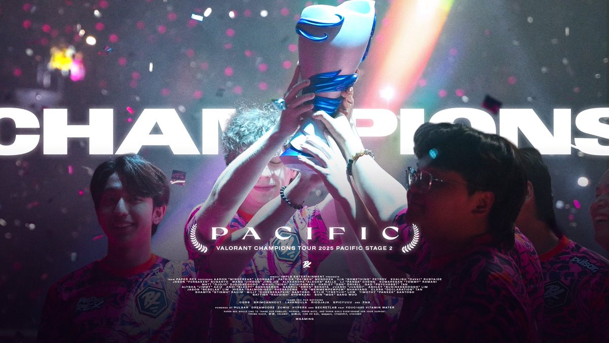 It doesn't matter how slow you go, as long as you never stop.
Paper Rex 2x VCT Pacific Champions 🏆 

#WGAMING