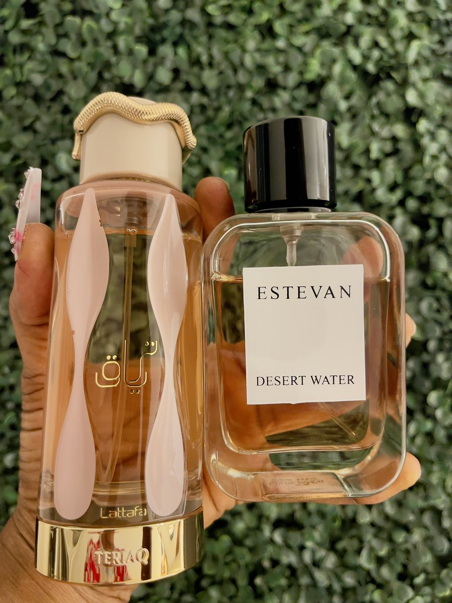 Teriaq | Estevan (Desert water) 

₦105,000 for both 
Nationwide delivery 📦‼️