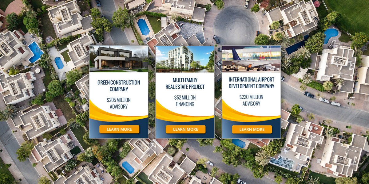 Financing Expanding Businesses in Real Estate and Construction

US Capital Global has provided and advised on over $15 billion in debt and equity financing for businesses serving the real estate and construction industries.

Learn more: bit.ly/realestate-uscg

#transactions
