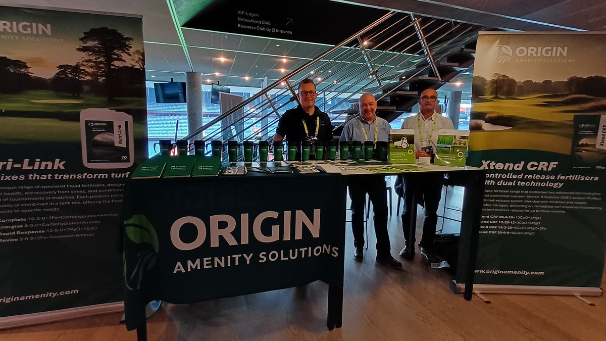 OriginAmenity's tweet image. We are all set up for the TurfTech Summit 2025 at FC Basel, Switzerland!

If you are attending be sure to visit us inside the stadium lounge and chat with our team about our vast #GroundsManagement and amenity range.

#OriginAmenitySolutions
