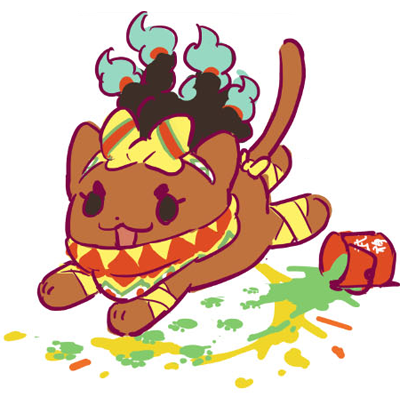 あ、NECOだ！のラフです🐱完成が楽しみです♪　画:たみおさん