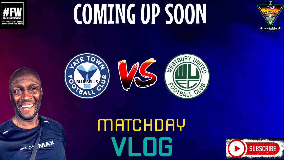 John Sinclair (YT)⚫️⚪️ (@john_nufc42) on Twitter photo 🚨Coming Up Soon🚨
🏆<a href="/EmiratesFACup/">Emirates FA Cup</a>
💥MatchDay Vlog
<a href="/YateTownFC/">Yate Town F(C)</a> 🆚 <a href="/westburyutd/">Westbury United</a>
It’s FA Cup replay action at Lodge Road where Its going to be an exciting game can the North Bristol outfit make it to the next round - we’ll see tomorrow night ✅
SHARE LIKE and SUBSCRIBE to my 🚨Coming Up Soon🚨
🏆<a href="/EmiratesFACup/">Emirates FA Cup</a>
💥MatchDay Vlog
<a href="/YateTownFC/">Yate Town F(C)</a> 🆚 <a href="/westburyutd/">Westbury United</a>
It’s FA Cup replay action at Lodge Road where Its going to be an exciting game can the North Bristol outfit make it to the next round - we’ll see tomorrow night ✅
SHARE LIKE and SUBSCRIBE to my