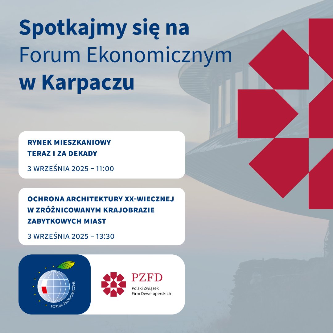 PZFD (@pzfd_) on Twitter photo 🌄Już jutro rozpocznie się <a href="/Economic_Forum_/">Forum Ekonomiczne</a> 2025 w #Karpacz.
🗣️🤝 To przestrzeń, w której będziemy rozmawiać o gospodarce, przyszłości miast i mieszkalnictwie – wspólnie z ekspertami, biznesem i samorządami.
☕💬 Zapraszamy do wspólnych dyskusji o dobrych rozwiązaniach w 🌄Już jutro rozpocznie się <a href="/Economic_Forum_/">Forum Ekonomiczne</a> 2025 w #Karpacz.
🗣️🤝 To przestrzeń, w której będziemy rozmawiać o gospodarce, przyszłości miast i mieszkalnictwie – wspólnie z ekspertami, biznesem i samorządami.
☕💬 Zapraszamy do wspólnych dyskusji o dobrych rozwiązaniach w