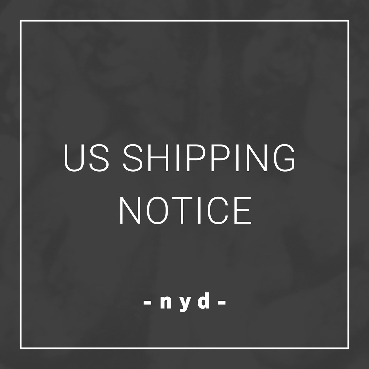 US shipments were paused on Aug 27 due to a presidential order. They partially resumed on Sept 1, but International (Economy) is not available. Please check our store page for details.

アメリカ宛の配送一部変更のお知らせです。
nydcollection.com/en/pages/info2…