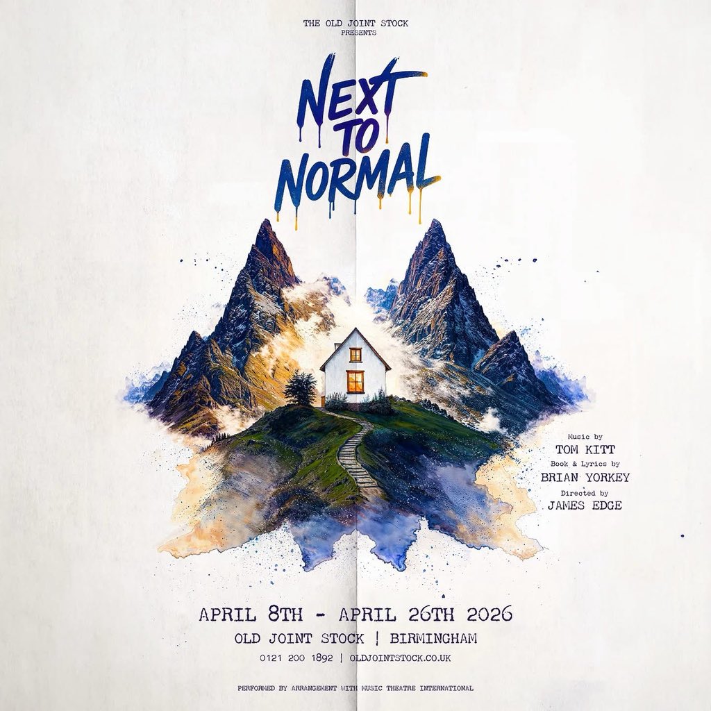 Here is the full artwork in all its beauty! After directing the UK premier of First Date last year and the recent sell out success of Be More Chill that literally ended yesterday, I am SO excited to be tackling the regional premier of Next To Normal ❤️
