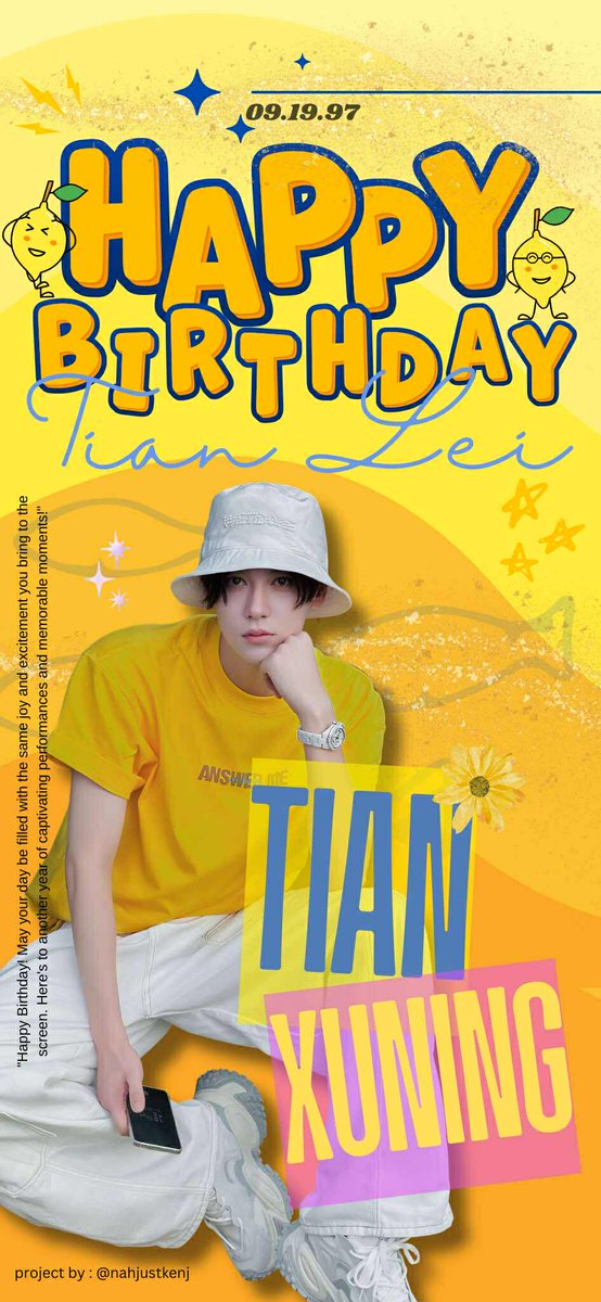 nahjustkenj's tweet photo. My gift for #TianXuning Birthday⚡✨
IG AND FACEBOOK ADS AVAILABLE ON SEPT 18-20 🌻🥹
LOCATIONS 📍🇵🇭🇭🇰🇹🇭🇻🇳🇮🇩
#田栩宁 #Lemonades https://t.co/TpsehdVxsa