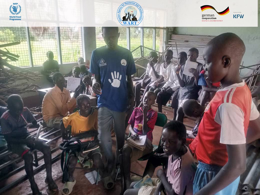 Wartsouthsudan's tweet photo. #GBVPrevention #GenderEquality #YMOT #IMpower #EMAP In Aweil, WART held YMOT/IMpower trainings & EMAP sessions under the JRP. Supported by @WFP_SouthSudan & funded by @KfW_FZ_int , the project empowers women & youth, builds safe spaces, and strengthens community resilience. https://t.co/IuStGRehq5