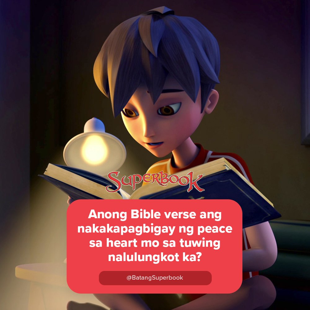 BatangSuperbook's tweet image. God’s Word is a gift we can always be thankful for. 🎁 Dito tayo nakakahanap ng encouragement lalo na kapag nada-down tayo. 🤍 #QuestionOfTheDay #SharingTime #GodsWord #BibleVerse