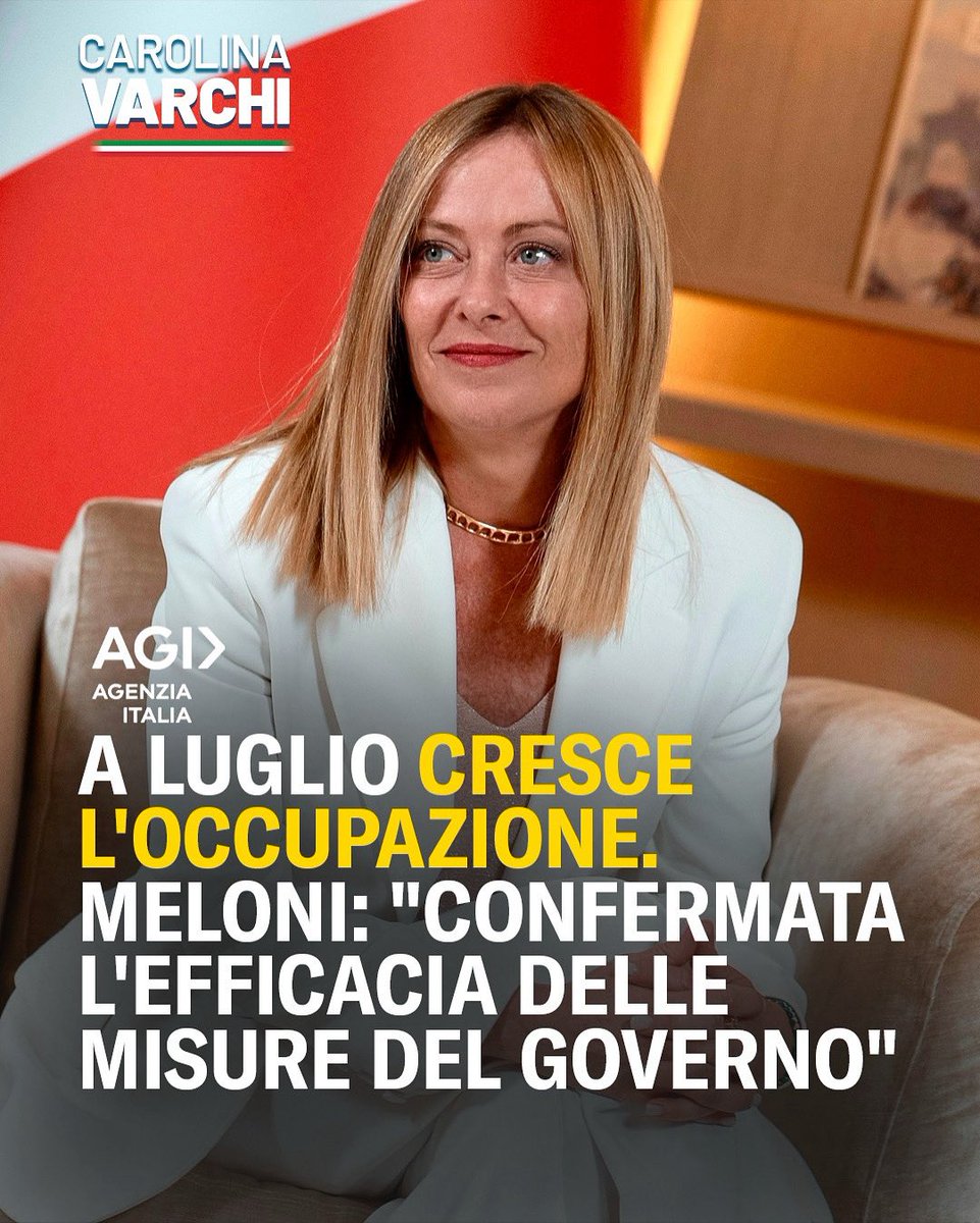 I numeri lo confermano: le politiche del Governo Meloni sono vincenti. La sinistra se ne faccia una ragione.