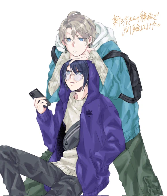 塗り絵させてもらいました!!! 綺麗な線画の重要性を学びました special thanks新汰さん(#99mei_arata)