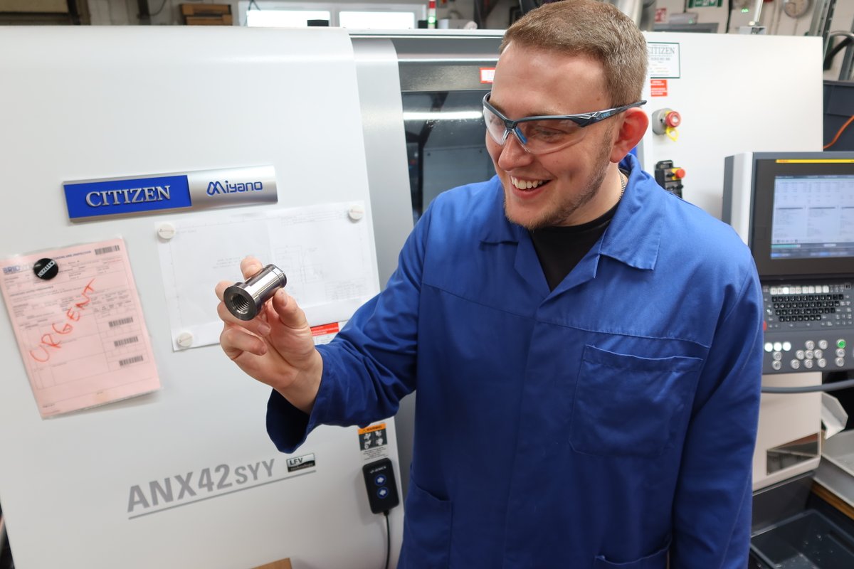 Bridwey's tweet image. How we feel when we:

✅ See the quality and precision of our components
✅ Run the @CitizenCNC #twinspindle

And who can blame us? When you’re producing close-tolerance parts on a powerhouse that gets it done in one, it’s hard not to smile!

#UKMfg #Machining #Manufacturing