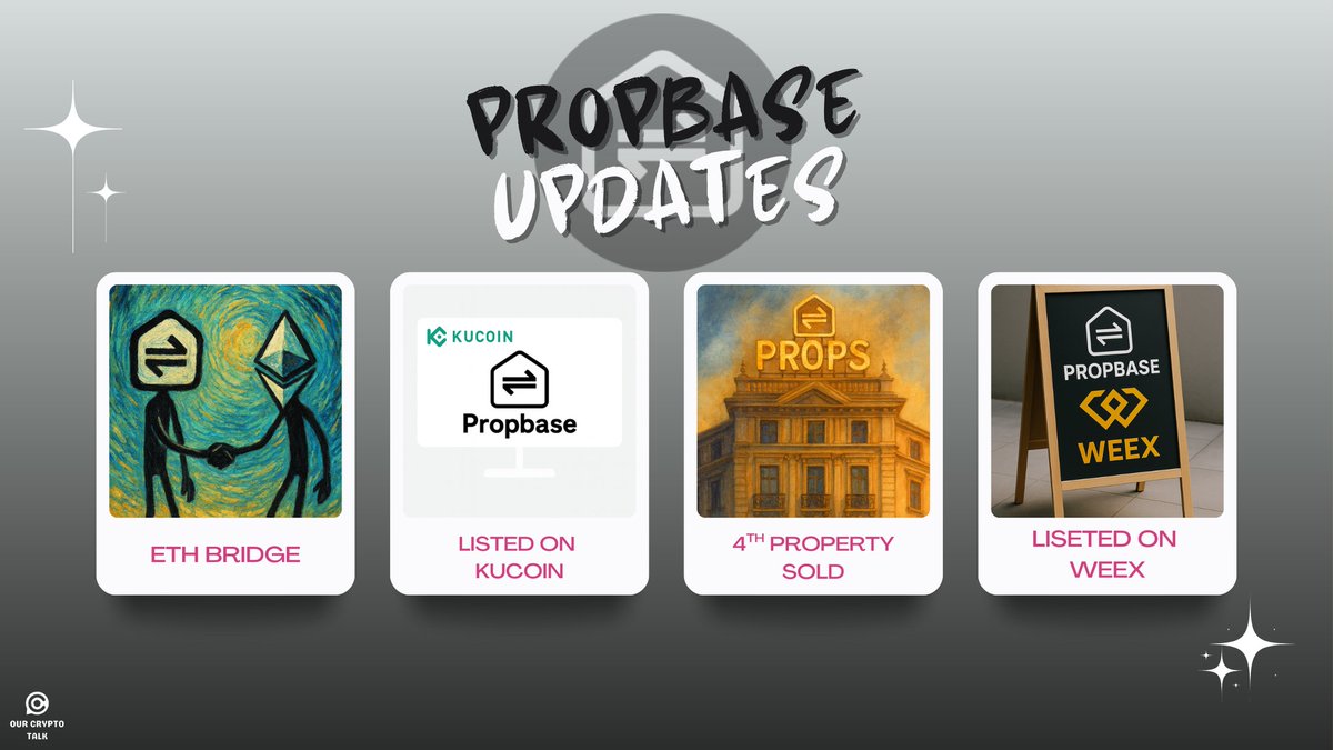 ourcryptotalk's tweet image. $PROPS | @propbaseapp just had an absolute monster of a month.

While most projects are busy watching charts and tweeting vibes, @PropbaseApp is doing what real utility projects do: ship, list, sell, repeat.

✅ $PROPS &amp;lt;&amp;gt; $ETH bridge is now live

This is big. Interoperability is…
